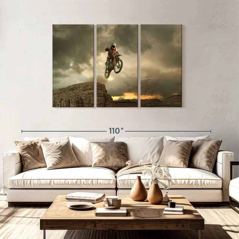 Sireci Dirt Bike Stunt, 48" H x 74" W