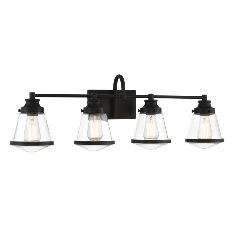 Ebern Designs Revell - 4 Light Bath Vanity In Coal Finish