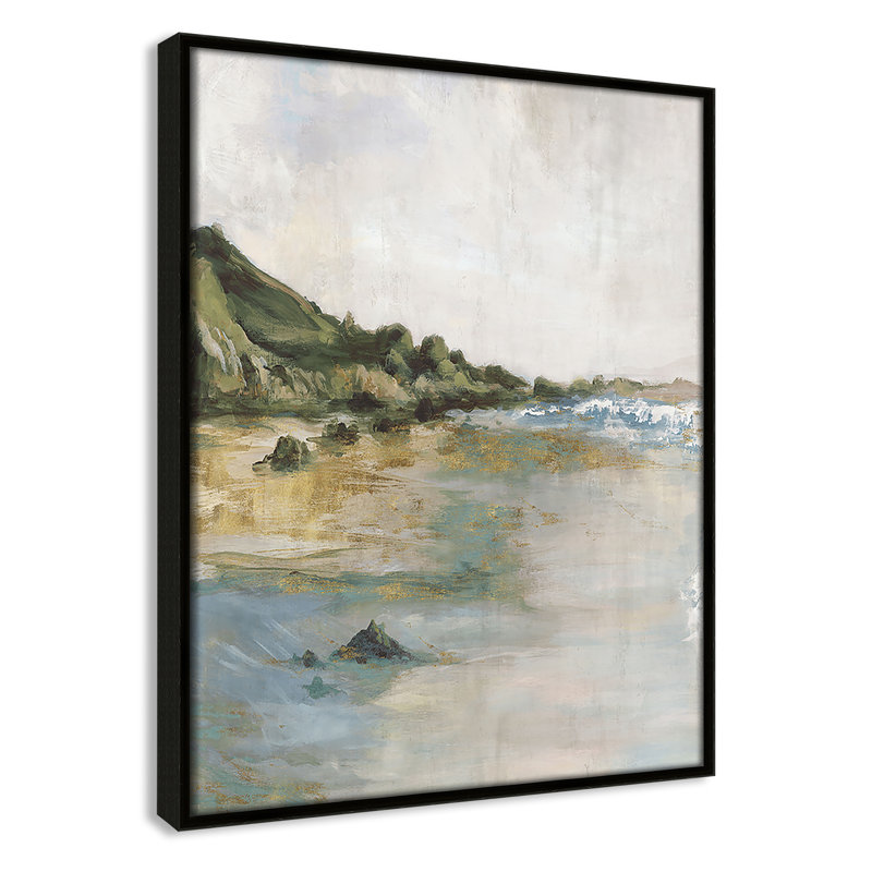 Tide’s Edge Print by , 15.5" H x 12.5" W, Espresso