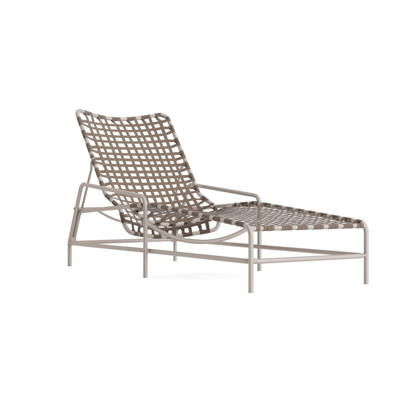 Kantan Outdoor Chaise Lounge, Mica/Dove Smooth