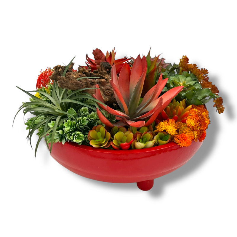 Vase en bois cerise rouge