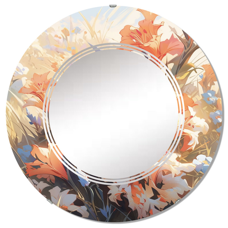 Miroir mural rond Montcerf, 32 po x 32 po