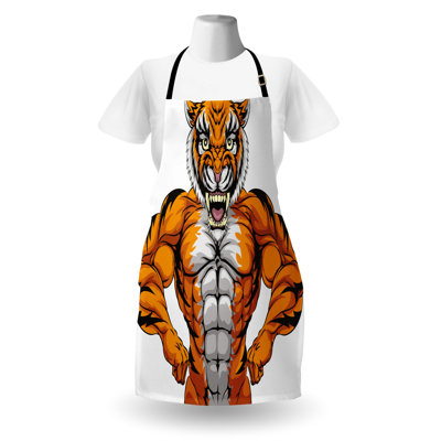 Animal Print Bib Apron