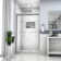 Shower Door 48" W X 76"H Semi-Frameless Bypass Sliding Shower Enclosure