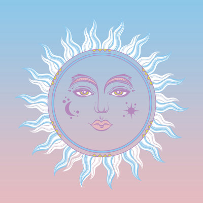 Celestial Sun - Wrapped Canvas Print