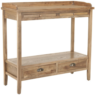 Dieuwer 35.8'' Solid Wood Console Table
