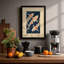 Koi Under Stars Modern - Framed Print-1695826112-1695826119