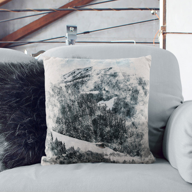 Square Cushion, 40cm H x 40cm W x 15cm D, Grey