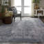 Tapis gris à motif abstrait Comer-32408686