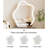 Modern Solid Wood Makeup Vanity Desk with Light mirror, And Drawers