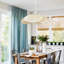 Luminaire suspendu en rotin Boho pour îlot de cuisine Kitchen Farmhouse