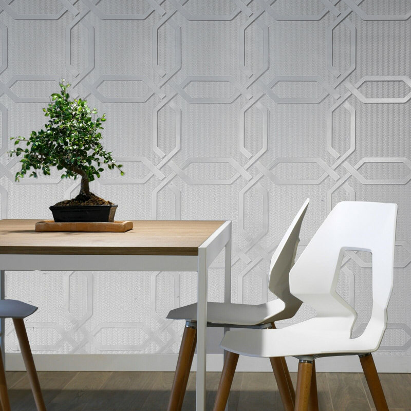 Papier peint géométrique Hexagon Trellis