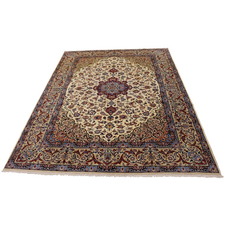 Tapis oriental crème unique 9 x 12 pi Orlov