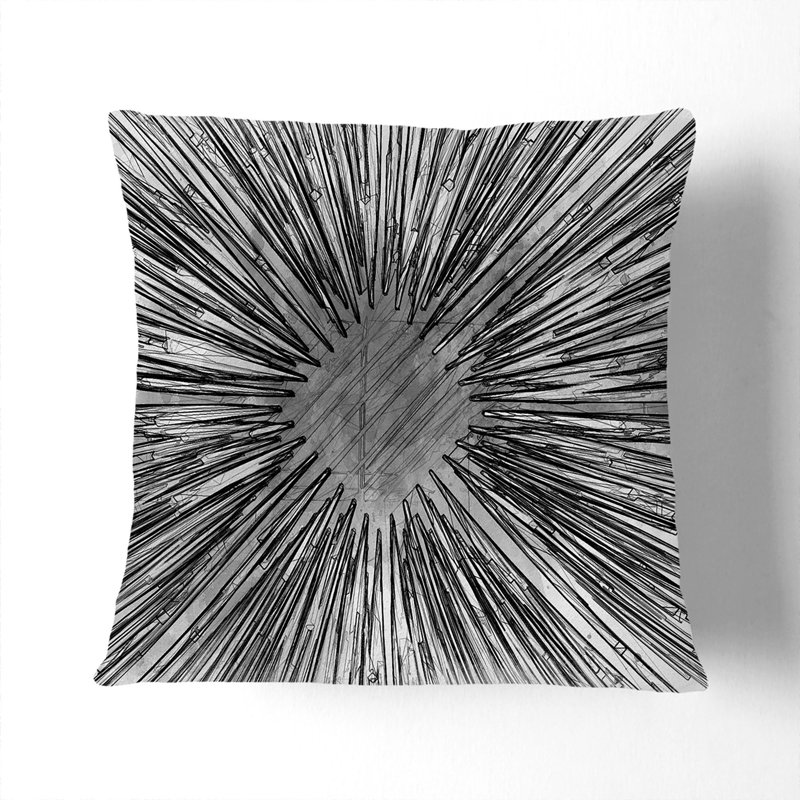 Explosion of Joy Cushion with Filling, 55cm H x 55cm W x 20cm D, White
