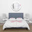 Simple feuille d'arbre rose - ensemble de housse de couette traditionnel - microfibre de polyester-66399309