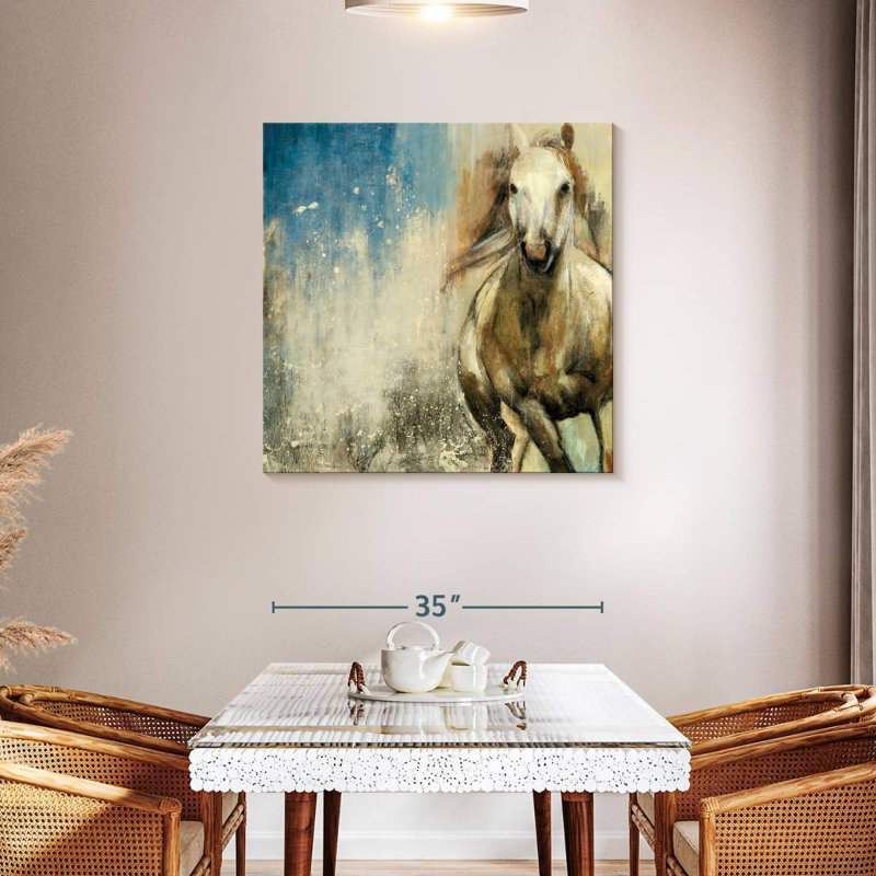 Cheval sauvage Crowle, H 36 po x l 36 po