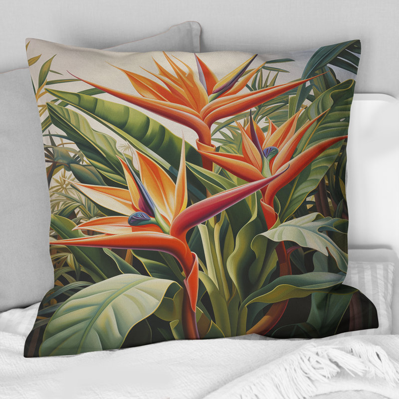 Coussin Birds Of Paradise, 16" x 16"