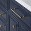 Palace 60" Carrara Quartz Countertop Bath Vanity in Monarch Blue with Faucet