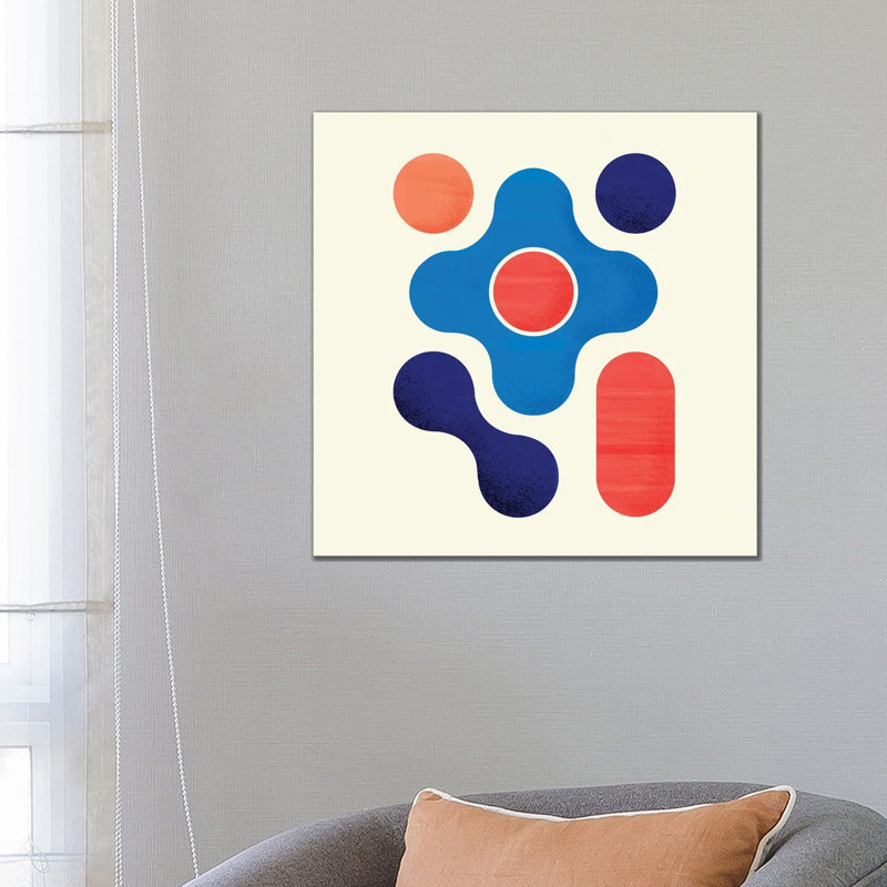 Geometric Abstract I 1 Piece Wall Art on Canvas, 66.04 cm H x 66.04 cm W x 1.91 cm D, Canvas