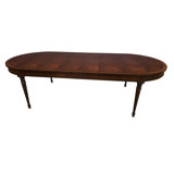 Oval Mahogany Wood Dining Table