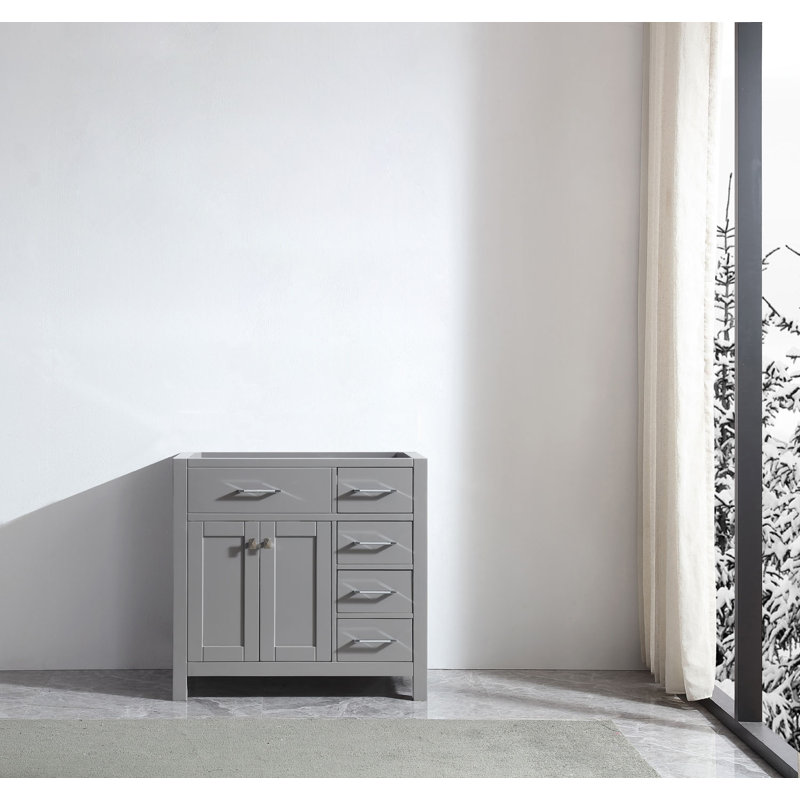 Base de meuble-lavabo 36 po Slagelse seulement, gris
