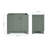Freitas 36'' Solid Wood Single Bathroom Vanity in Vintage Green, Right Offset Base Cabinet without Top-131260219