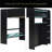 Full Size Wood Bunk Bed With Height-Adjustable Desk,Wardrobe,Ample Storage Space,And RGB Light-1409898026