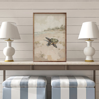 Tortue de mer sur la plage