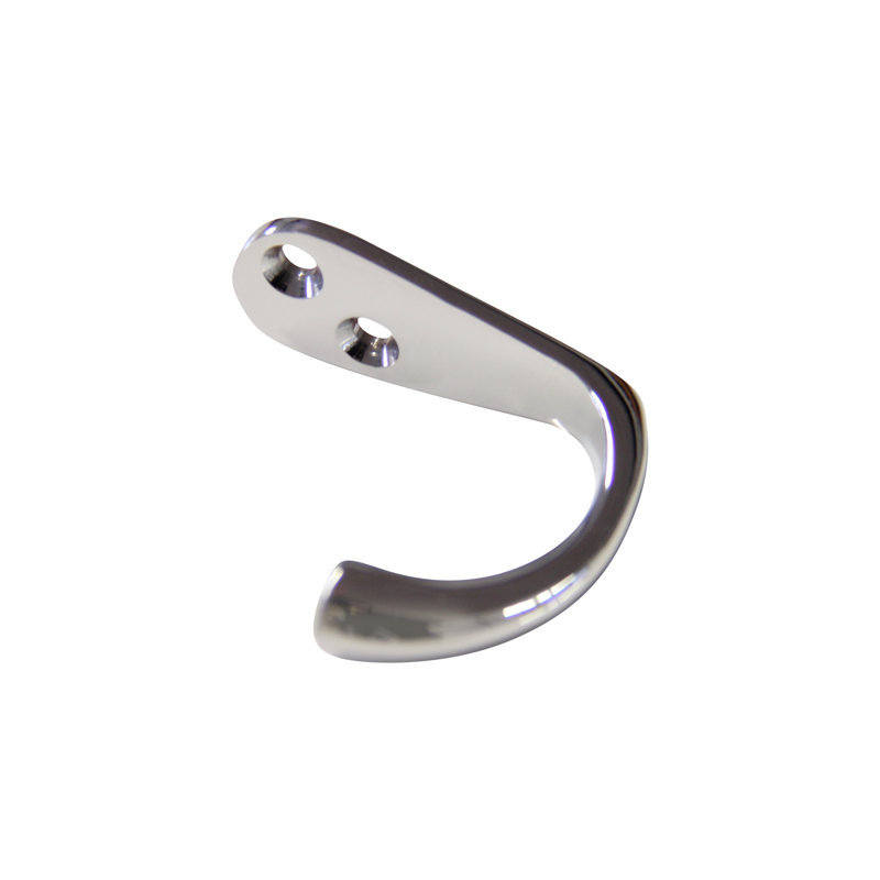 Brass Wall Wall Hook, Polished Chrome
