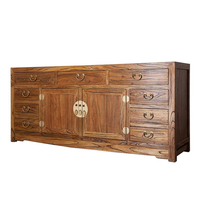 Meuble télé avec rangement en chêne