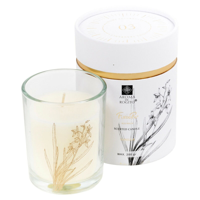 Soy Scented Jar Candle with Glass Holder