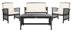 Black Frame/Beige Cushion