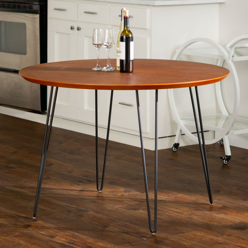 Romriell Round Metal Base Dining Table