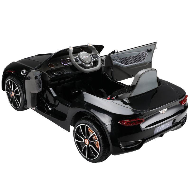 Electric Kids Ride Car Motorized Vehicles with Remote Control Bentley Battery Powered, Black