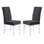 Chaise sans accoudoirs en velours avec pieds en acrylique Chalee-22804020