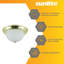 DBN218 FR 2-18W CF BRUSH NICKLE FROST Dome FIX-94207204-94207207