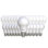 Ampoule A19 à filament réglable 9 watts avec finition givrée et culot moyen E26, 800 lumens Bulbrite
