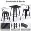 Ensemble repas de patio 3 pièces avec structure en acier thermolaqué-132433342