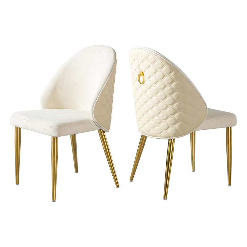 Chaise de salle à manger en acier inoxydable