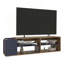 Meuble télé Solene avec tablettes ouvertes pour divers rangements modernes, console média-131636612