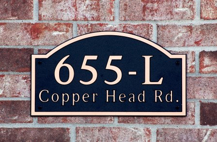 Arch Wall Plaque, Copper