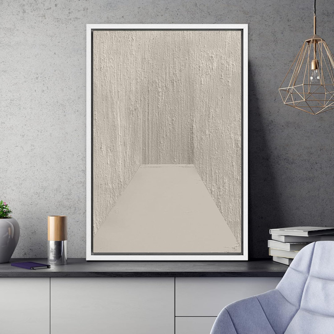 Minimal Landscape " Geometric Gray Color Field Landscape Abstract Shapes Minimalism Contemporary Nordic Wall Decor " IDEA4WALL Overall 