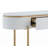 High Gloss Sofa Table with Metal Leg Gold Coffee Table