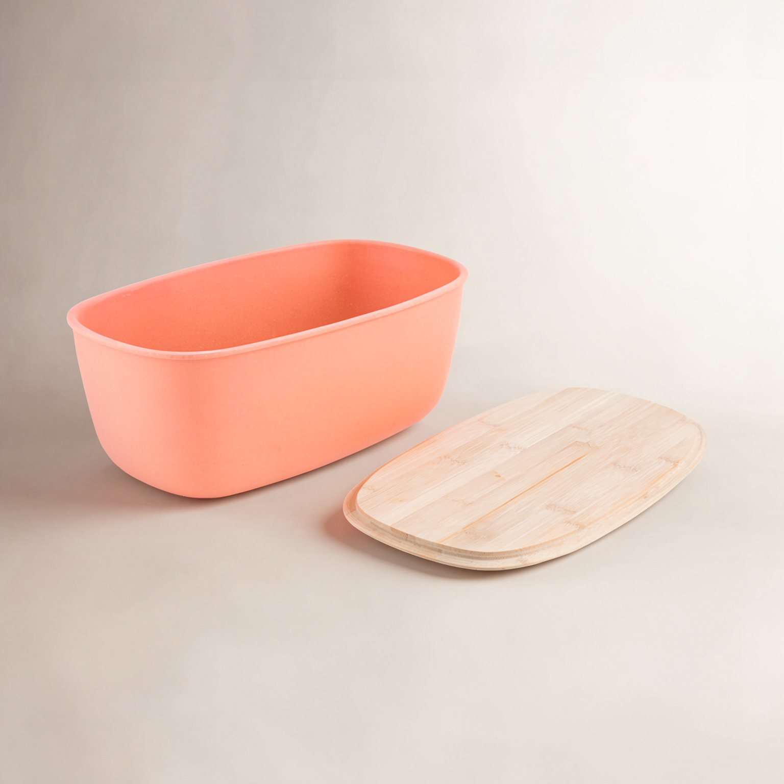 Harlan Wood Food Storage Container Set, Orange