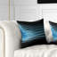 Flammes fractales bleu clair - coussin imprimé abstrait-29603933-29603929