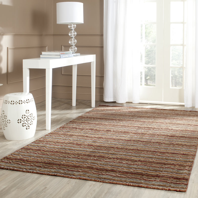 Hofmeister Hand Loomed Wool Striped Rug, Rectangle 6' x 9'
