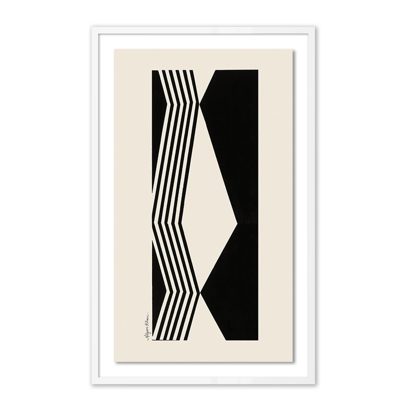 Touch Print by Alyson Khan, Black Maple Framed, 48" H x 29.5" W