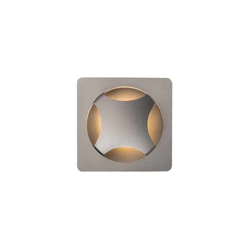 Etna 1 - Light LED Outdoor Flush Mount, Gray