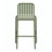 Ailey Stackable Outdoor Bar Stool with Backrest in Dark Green-1538926712