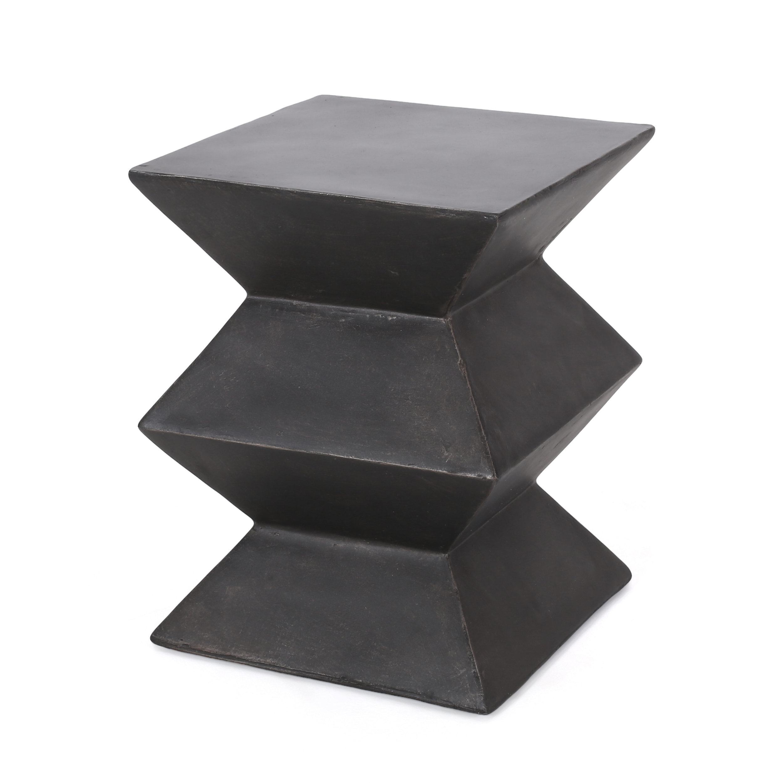 Outdoor LightWeight Concrete Side Table,Light Gray main image 0